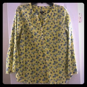 Floral Wide sleeved Talbots Blouse